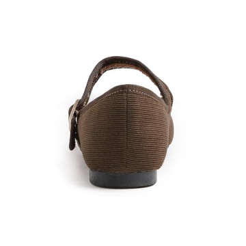 FEVERSOLE Women's Extra Padded Mary Jane Flats for Comfort