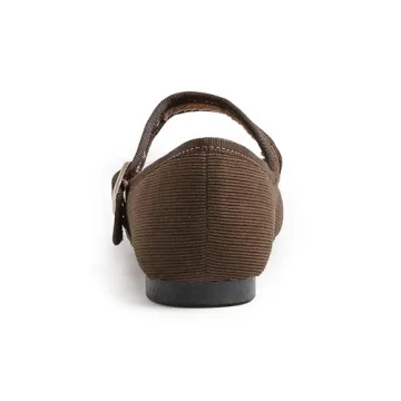 FEVERSOLE Women's Extra Padded Mary Jane Flats for Comfort