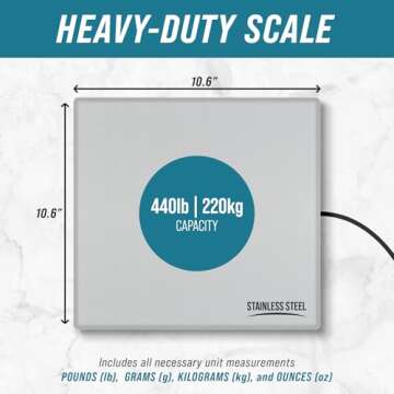 Smart Weigh 440lbs x 6 oz. Digital Heavy Duty Shipping and Postal Scale, with Durable Stainless Stee...