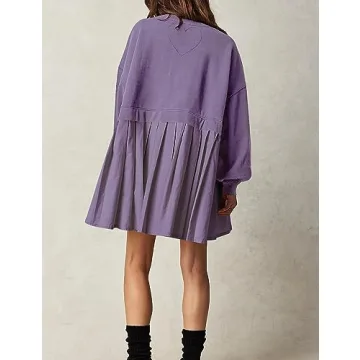 Ugerlov Women's Cozy Oversized Sweatshirt Dress