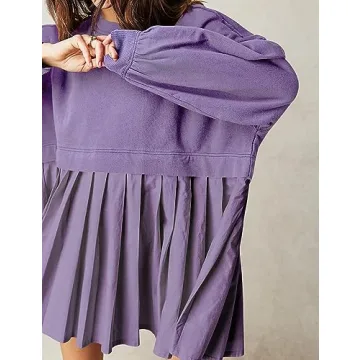 Ugerlov Women's Cozy Oversized Sweatshirt Dress