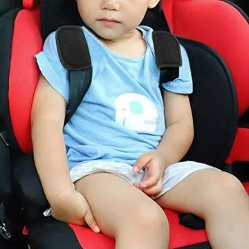 Accmor Car Seat Straps Shoulder Pads for Baby Kids, Soft Car Seat Strap Covers, Seat Belt Covers for Car Seats, Pushchair, Stroller