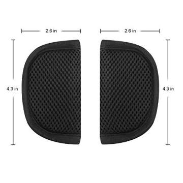 Accmor Car Seat Straps Shoulder Pads for Baby Kids, Soft Car Seat Strap Covers, Seat Belt Covers for Car Seats, Pushchair, Stroller