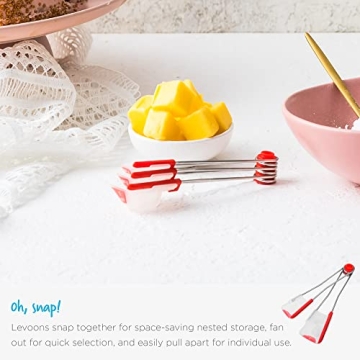 Dreamfarm Levoons 4pc Self-Levelling Measuring Spoons