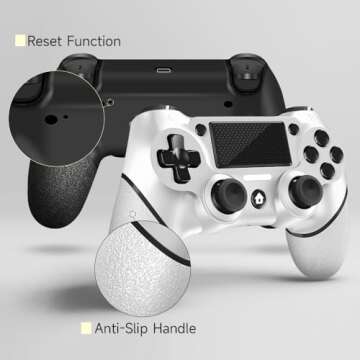 AceGamer 2 Pack PS4 Wireless Controllers, Stylish Design
