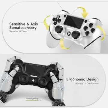 AceGamer 2 Pack PS4 Wireless Controllers, Stylish Design