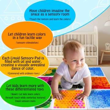 Onyoloy Sensory Floor Lava Tiles for All Ages