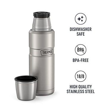 Vacuum-Insulated Bottle by THERMOS - 16 oz Steel