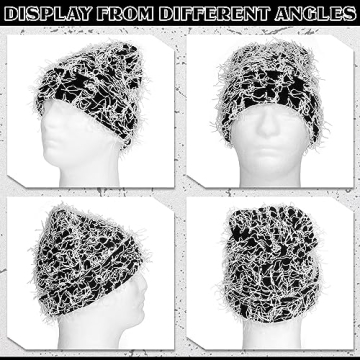Chuarry Distressed Knitted Beanie for Stylish Winter Wear
