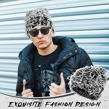 Chuarry Distressed Knitted Beanie for Stylish Winter Wear