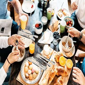 6PCS Ice Tongs Mini Sugar Tongs 4.25Inch Stainless Steel Small Serving Tongs, Small Kitchen Tiny Tongs for Appetizers,Tea Party, Coffee Bar, Desserts by Sunenlyst (Silver)