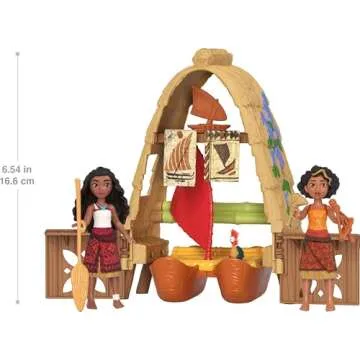 Buy Moana & Loto's Workshop Playset with Dolls & Boat