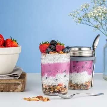 Kilner Parfait & Overnight Oats Jar Set for Healthy Meals