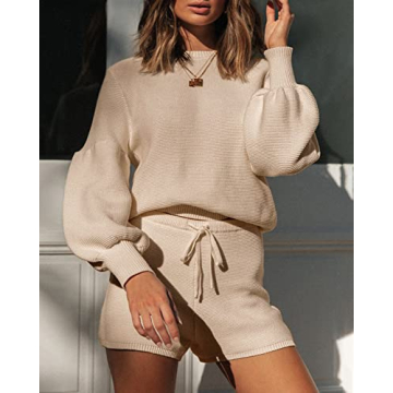 Imesrun Women's Waffle Knit Pajama Set - Cozy & Stylish