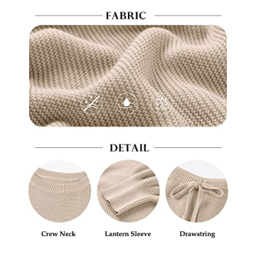 Imesrun Women's Waffle Knit Pajama Set - Cozy & Stylish