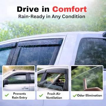 KPY Rain Guards for 2009-2014 Ford F150 SuperCrew