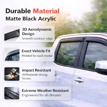 KPY Rain Guards for 2009-2014 Ford F150 SuperCrew