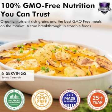 Numanna Defender Nutritive Pack Bucket 204 Servings GMO Free, Easy To Prepare Meals with Organic Gra...