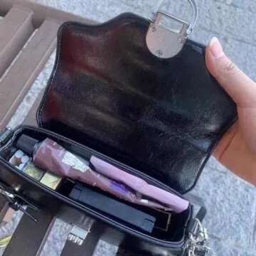 Jiechengjophoo Stylish Y2K Patent Leather Crossbody Bag