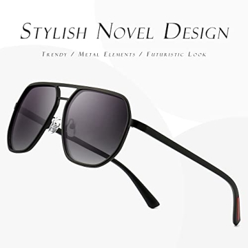 Stylish SUNGAIT Aviator Sunglasses with UV Protection