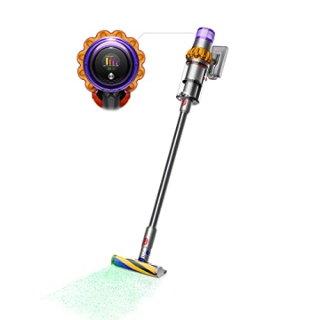 Dyson V15 Detect Cordless Vacuum: Laser Cleaning & 60 Min Runtime
