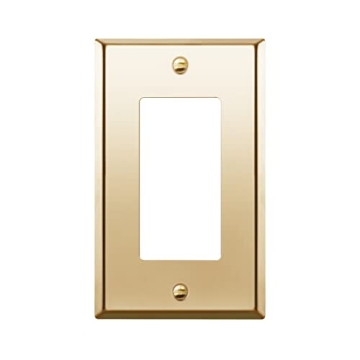 ENERLITES Decorator Switch or Outlet Metal Wall Plate, Stainless Steel Outlet Cover, Corrosion Resis...
