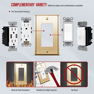 Durable Brass Wall Plate for Elegant Home Upgrades