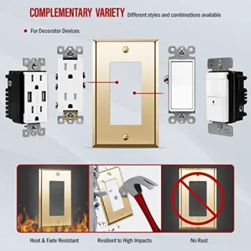 Durable Brass Wall Plate for Elegant Home Upgrades