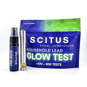 Scitus Know, Understand Glow Test 170-500 Tests for Lead in Paint, Ceramic, Stripped Wood, Varnish, Lead Test Kit