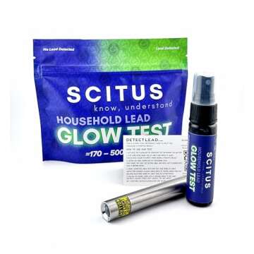 Scitus Know, Understand Glow Test 170-500 Tests for Lead in Paint, Ceramic, Stripped Wood, Varnish, Lead Test Kit