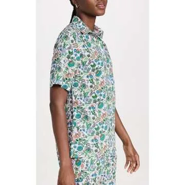 NUFIWI Vintage Graffiti 2 Pieces Pants Sets for Women Floral Fruit Print Short Sleeve Shirt Wide Leg Pants Beachwear Suit