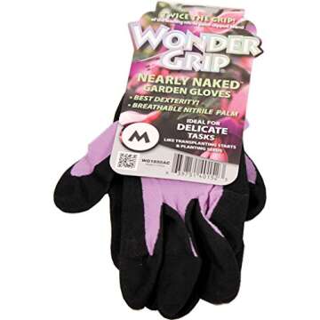 Wonder Grip Nearly Naked Gloves, Medium, Assorted Colors