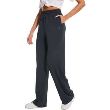 HOdo 32"/34"/36" Inseam Womens Tall Yoga Sweatpants Quick Dry Long Joggers Lounge Yoga Pants with Po...