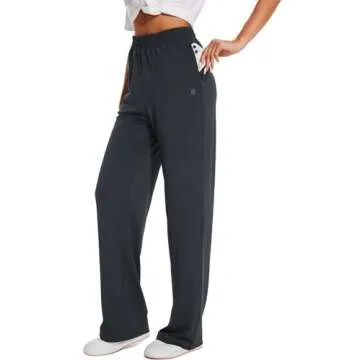 HOdo 32"/34"/36" Inseam Womens Tall Yoga Sweatpants Quick Dry Long Joggers Lounge Yoga Pants with Pockets-Dark Grey-36-XL