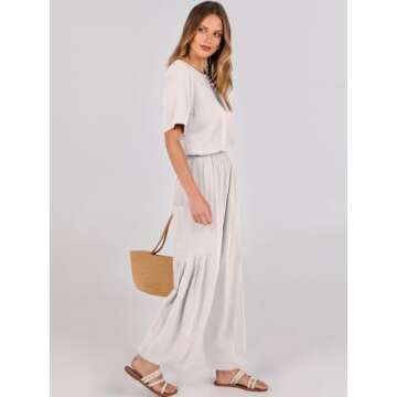 Stylish ANRABESS Women's Linen Jumpsuits for Summer