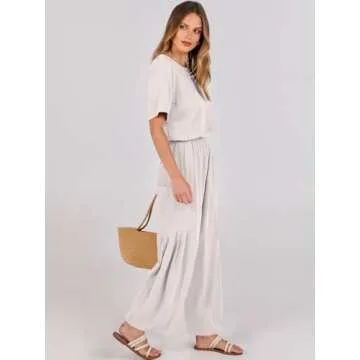 Stylish ANRABESS Women's Linen Jumpsuits for Summer