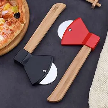 Dadamong Axe Shaped Pizza Cutter Wheel for Easy Cutting