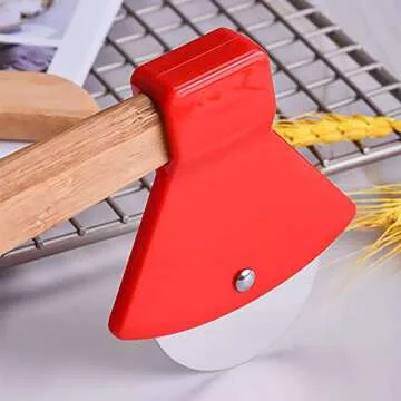 Dadamong Axe Shaped Pizza Cutter Wheel for Easy Cutting