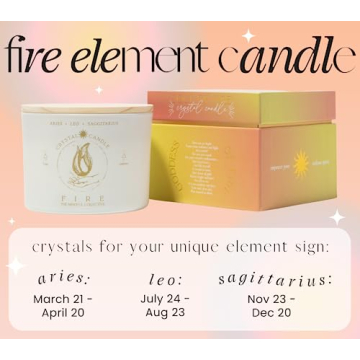 Luxurious Zodiac Candles with Crystals for Women