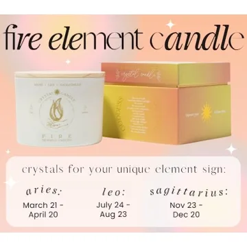 Luxurious Zodiac Candles with Crystals for Women