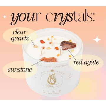 Luxurious Zodiac Candles with Crystals for Women