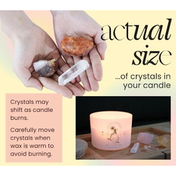 Luxurious Zodiac Candles with Crystals for Women