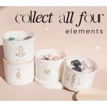 Luxurious Zodiac Candles with Crystals for Women