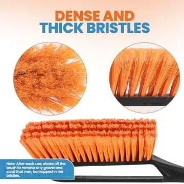Utopia Home 27" Snow Brush and Ice Scrapers for Car Windshield, Detachable Snow Scraper with Ergonomic Foam Grip for Cars, Trucks, SUVs made from Heavy Duty ABS and PVC Brush - Pack of 2 (Orange,Blue)