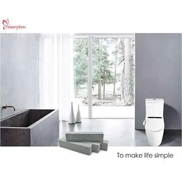 MARYTON Pumice Stone for Toilet Cleaning, Pumice Sticks to Remove Water Rings Stains on Toilets Bowls, Pack of 4