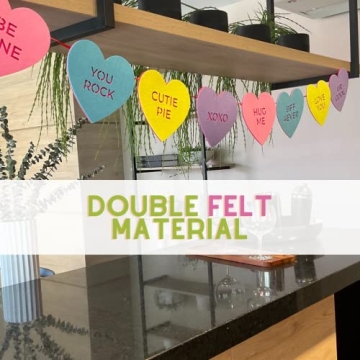 Valentine Candy Heart Banner - Charming Decor & Durable Quality