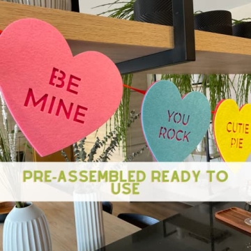 Valentine Candy Heart Banner - Charming Decor & Durable Quality