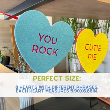 Valentine Candy Heart Banner - Charming Decor & Durable Quality