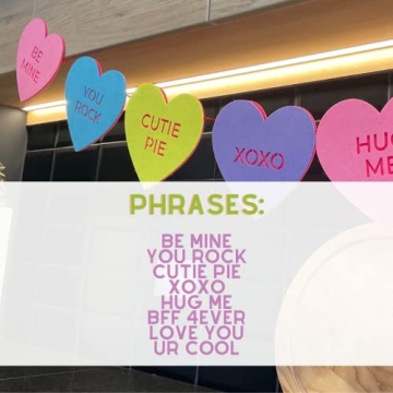 Valentine Candy Heart Banner - Charming Decor & Durable Quality