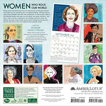 Women Who Rock Our World 2021 Calendar: Celebrate Strong Women